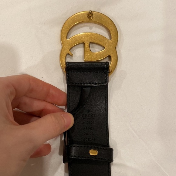 Gucci 2015 Re-Edition Black Wide Leather Belt - Picture 6 of 9